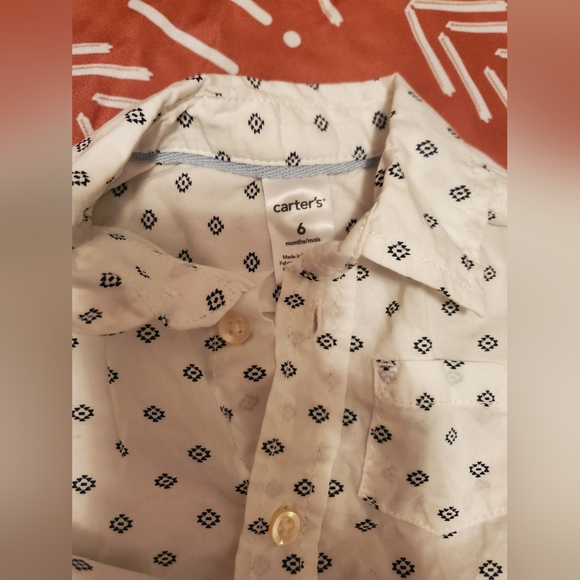 6 mo aztec button up & suspender jeans - Picture 2 of 3